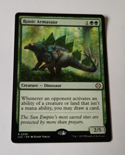 MtG Runic Armasaur (LCC-0256) Rare English MINT - Image 1