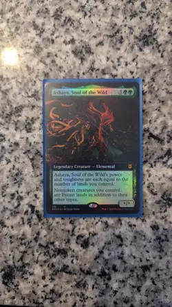 Magic: The Gathering Ashaya Soul of the Wild Foil Extended Art Zendikar Rising … - Image 1