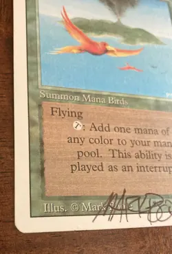 MTG Birds of Paradise Revised Edition - Signed by Artist Mark Poole - Image 3