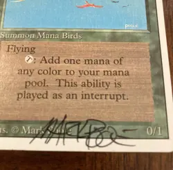 MTG Birds of Paradise Revised Edition - Signed by Artist Mark Poole - Image 4