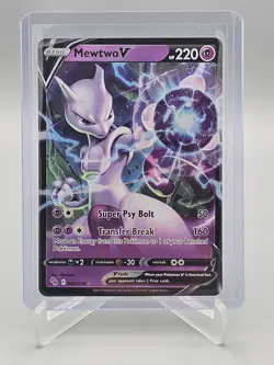 2022 Pokemon GO Mewtwo V #030/078 Ultra Rare Holo Ultra Rare NM SHIPS FAST - Image 1