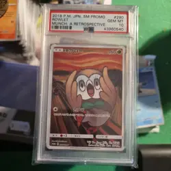 Pokemon Card Rowlet 290/sm-p Munch: A Retrospective PSA 10 Sm Promo Japanese - Image 1