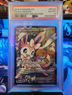 2016 POKEMON XY FA/SYLVEON EX GENERATIONS RADIANT COLLECTION #RC32 EX-MT PSA 6 - Image 2