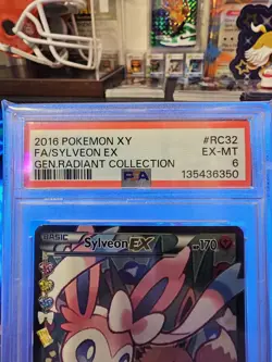 2016 POKEMON XY FA/SYLVEON EX GENERATIONS RADIANT COLLECTION #RC32 EX-MT PSA 6 - Image 3