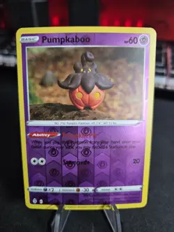 Pumpkaboo 76/203 Pokemon Evolving Skies Reverse Holo Common Yuka Morii - Image 1