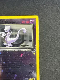 Rocket’s Mewtwo Winner Stamp #8 Best of Game NM Reverse Holo Pokemon Promo - Image 3