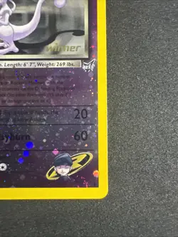 Rocket’s Mewtwo Winner Stamp #8 Best of Game NM Reverse Holo Pokemon Promo - Image 4