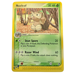 Pokemon Nuzleaf Sandstorm SS 49/100 Uncommon Grass Stage 1 Evolution 2003 LP - Image 1