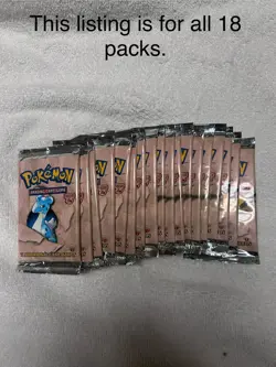18 Packs First Edition Pokemon Fossils Booster Packs woc06071 21g And 20.6g - Image 4