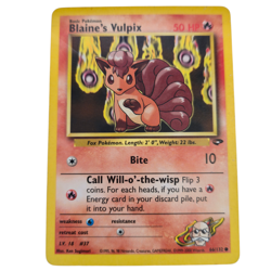 Pokemon Blaines Vulpix Gym Challenge G2 66/132 Common Fire Basic Fox Bite LP - Image 1