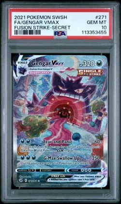 Pokemon Fusion Strike 271/264 Gengar VMAX PSA 10 - Image 1
