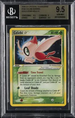 2006 POKEMON EX CRYSTAL GUARDIANS #100 CELEBI STAR BGS 9.5 - Image 1