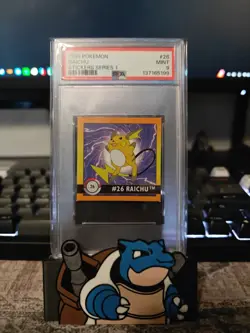 1999 Pokemon Artbox Sticker Series 1 Raichu- PSA 9 - Image 1