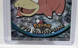 1999 Topps Pokemon TV Animation Series 1 Slowpoke #79 Blue Logo Non Holo - Image 3