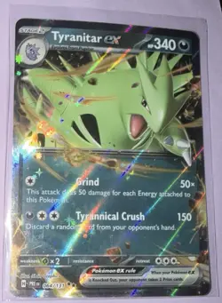 Pokemon TCG Prismatic Evolutions Tyranitar ex 064/131 Double Rare - Image 1