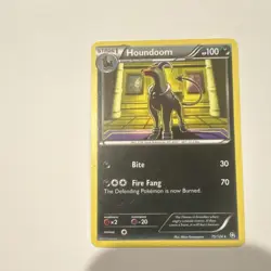 Pokemon Houndoom Rare Dragons Exalted 75/124 Stage 1 100 HP Bite Fire Fang - Image 1