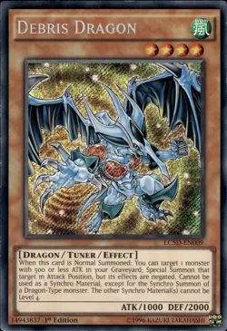 Debris Dragon - Secret Rare 1st Edition LC5D-EN009 - LP - YuGiOh - Image 1