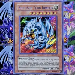 Yugioh Blue-Eyes Toon Dragon Spell Ruler Secret Rare SRL-000 Holo Bleed NM - Image 2