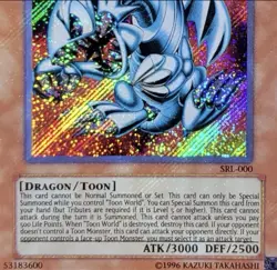 Yugioh Blue-Eyes Toon Dragon Spell Ruler Secret Rare SRL-000 Holo Bleed NM - Image 3