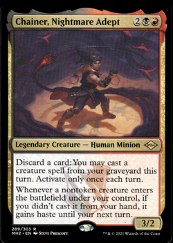 1x Chainer, Nightmare Adept Modern Horizons 2 MH2 Magic the Gathering MTG NM - Image 1