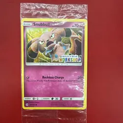 Build a Bear Pokemon Card Snubbull Promo Trading Card TCG SEALED NEW NM/M - Image 1