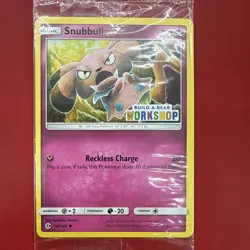 Build a Bear Pokemon Card Snubbull Promo Trading Card TCG SEALED NEW NM/M - Image 2