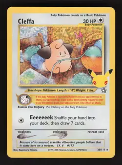 Cleffa 20/111 Pokemon Celebrations Classic Collection Holo Pokemon Card - Image 1