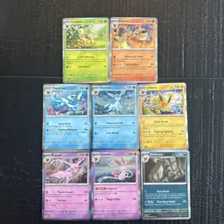Pokemon Cards Eevee Evolutions Collection Set Of 8 From Prismatic Evolutions - Image 1
