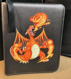 Pokemon Trading Card Binder Holder For 50 Pages TCG 400- Charizard Starter - Image 1