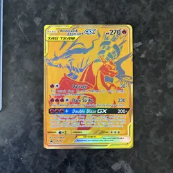 Pokemon TCG Reshiram Charizard GX Card Tag Team GX SM247 *ungraded* - Image 1