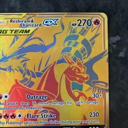 Pokemon TCG Reshiram Charizard GX Card Tag Team GX SM247 *ungraded* - Image 2