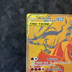 Pokemon TCG Reshiram Charizard GX Card Tag Team GX SM247 *ungraded* - Image 3