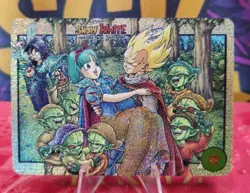 Bulma & Vegeta SNOW WHITE DRAGON BALL Silver Anime ACG Waifu Holo Card - Image 1