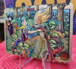 Bulma & Vegeta SNOW WHITE DRAGON BALL Silver Anime ACG Waifu Holo Card - Image 2