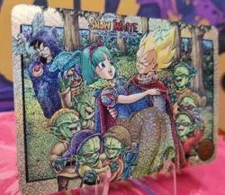 Bulma & Vegeta SNOW WHITE DRAGON BALL Silver Anime ACG Waifu Holo Card - Image 3