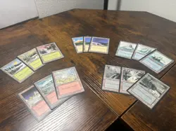 mtg ice age basic lands all Versions x15 plus bonus snow covered land - Image 1