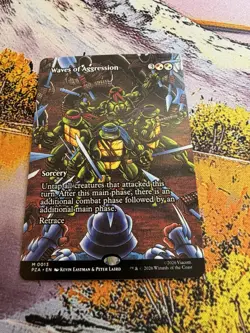 Waves of Aggression - Borderless Teenage Mutant Ninja Turtles MTG - Image 2
