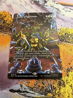 Waves of Aggression - Borderless Teenage Mutant Ninja Turtles MTG - Image 5