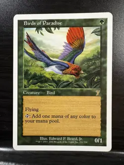 Magic the Gathering | Birds of Paradise - 231/350 | 7th Edition | LP-NM - Image 1