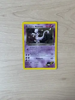 Pokemon TCG: Rocket’s Mewtwo Holo Rare 14/132 Gym Challenge - Image 1