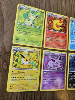 Pokemon TCG Eeveelutions Black & White Eevee Promo Set BW87-94 All NM - Image 4
