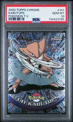 2000 Topps Chrome Pokemon T.V. #141 Kabutops Pokemon T.V. PSA 10 - Image 1