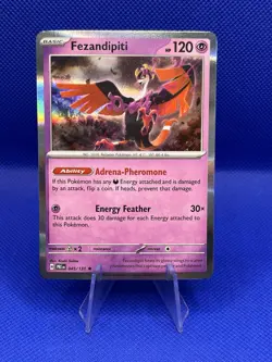 Pokemon TCG: Fezandipity 045/131 Prismatic Evolutions Holo Rare NM - Image 1