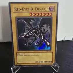 LP Yugioh Red-Eyes Black Dragon SDJ-001 Unlimited Edition Holo Rare Yu-Gi-Oh! - Image 1