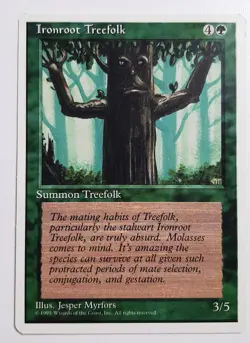 ►IRONROOT TREEFOLK ►4. EDITION 1995 ►NM ►GREEN ►MAGIC THE GATHERING ►MTG - Image 1