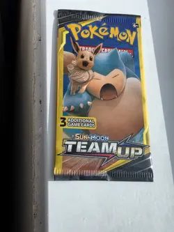 Pokemon Team Up 3- Card Pack Factory Sealed Booster Pack Snorlax - Image 3