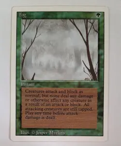 ►FOG ►REVISED 3.EDITION 1994 ►NM ►GREEN ►MAGIC THE GATHERING ►MTG Nebel - Image 1