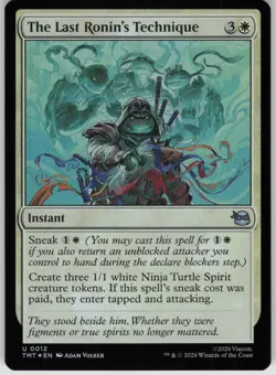 MTG The Last Ronin's Technique Foil NM Teenage Mutant Ninja Turtles Magic 12 - Image 1