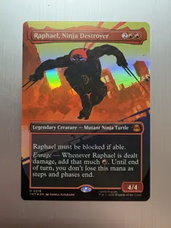 Raphael, Ninja Destroyer - 218 - MTG: Teenage Mutant Ninja Turtles - Foil - Image 1