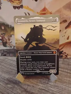 Leonardo Sewer Samurai TMNT MTG Mythic Rare NM / Pack Fresh - Image 1